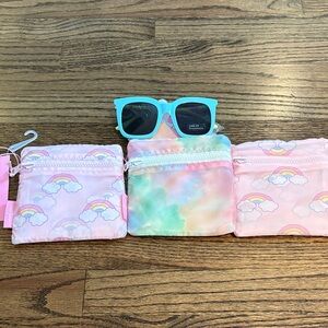 Lot of 3 Stoney Clover x Target reusable bags & 1 pair sunglasses